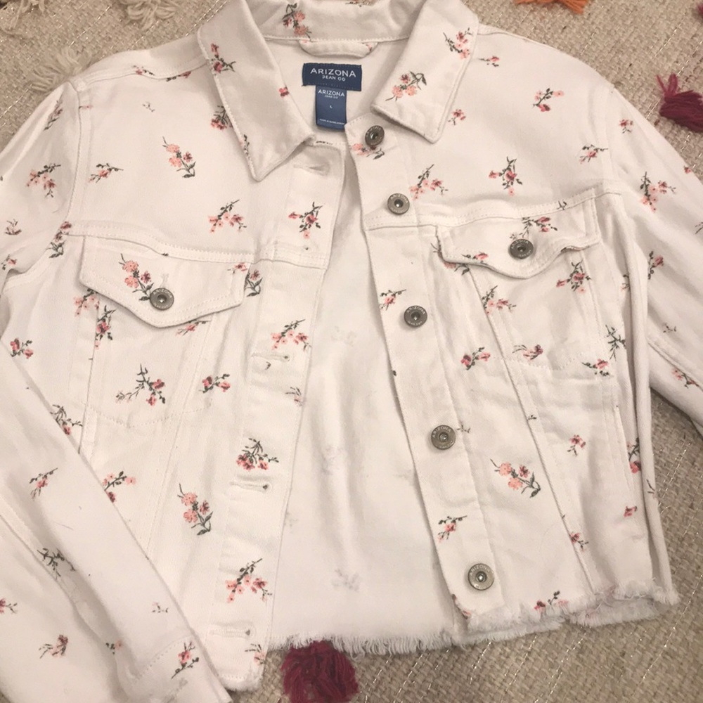 •Arizona Jean Co Floral Jacket•